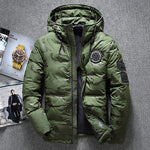 Men's Winter Warm White Duck Down Jackets Men Outwear Thick Snow Parkas Hooded Coat Male Casual Thermal Windproof Down Jacket