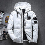 Men's Winter Warm White Duck Down Jackets Men Outwear Thick Snow Parkas Hooded Coat Male Casual Thermal Windproof Down Jacket