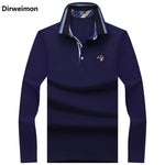 2019 New Classic Mens Polo Shirts Long Sleeve Spring Men's Shirt Brands Camisa Polo Masculina Plus Size 6XL 7XL 8XL 9XL 10XL