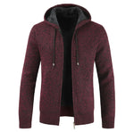 Thick Cardigan Sweater Men Long Sleeve Knitted Sweater High Quality Winter Hooded Zipper Homme Warm Mens Cardigans Coat 3xl New