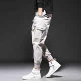 Men's Streetwear Pants Multi Pockets Cargo Harem Pants Hip Hop Casual Male Track Pants Joggers Trousers Fashion Harajuku Pants