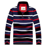2020 Autumn New Men Polo Shirt Long Sleeve Shirt Cotton Embroidery Spring Warm Casual Fashion Stripe Polo Shirt Men